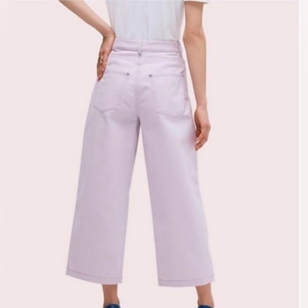 Frozen lilac casual button front pant - Picture 3 of 4